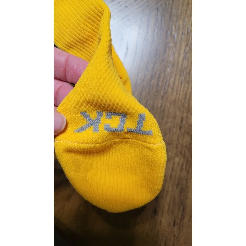 Stance Orange & TCK Yellow Striped Athletic Over The Calf Socks Bundle 2 Pairs